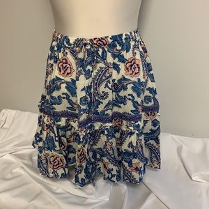 Paisley Mini Skirt by Spell Large NWT